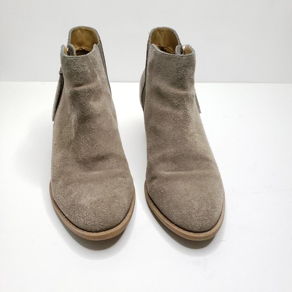 Vionic Upright Anne Ankle Boots Suede Comfort Snakeskin Embossed Women 6.5 - Picture 2 of 11